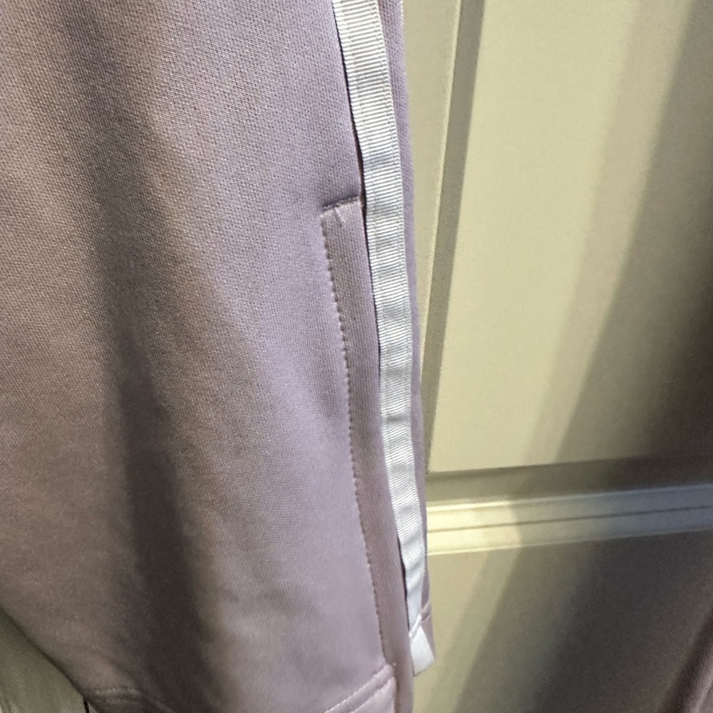 adidas Lavender Track Pants with White 3-Stripes - Picture 5 of 7